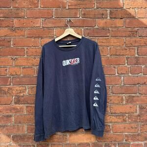 vintage quiksilver long sleeve t shirt 00s L